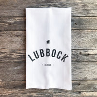 Custom City & Area/Zipcode Tea Towel - Linen and Ivory